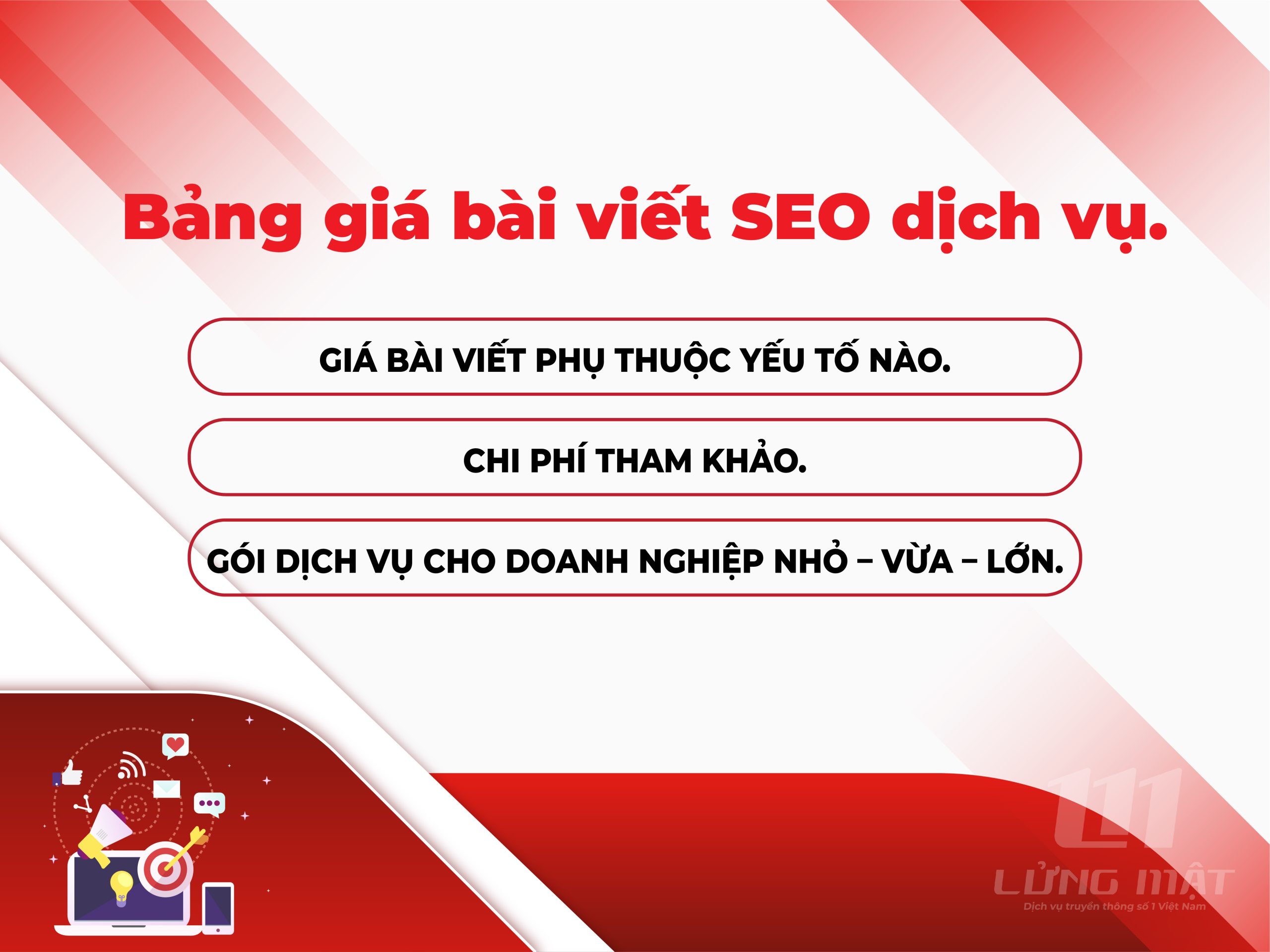 Bảng giá bài viết SEO dịch vụ Bảng giá bài viết SEO dịch vụ