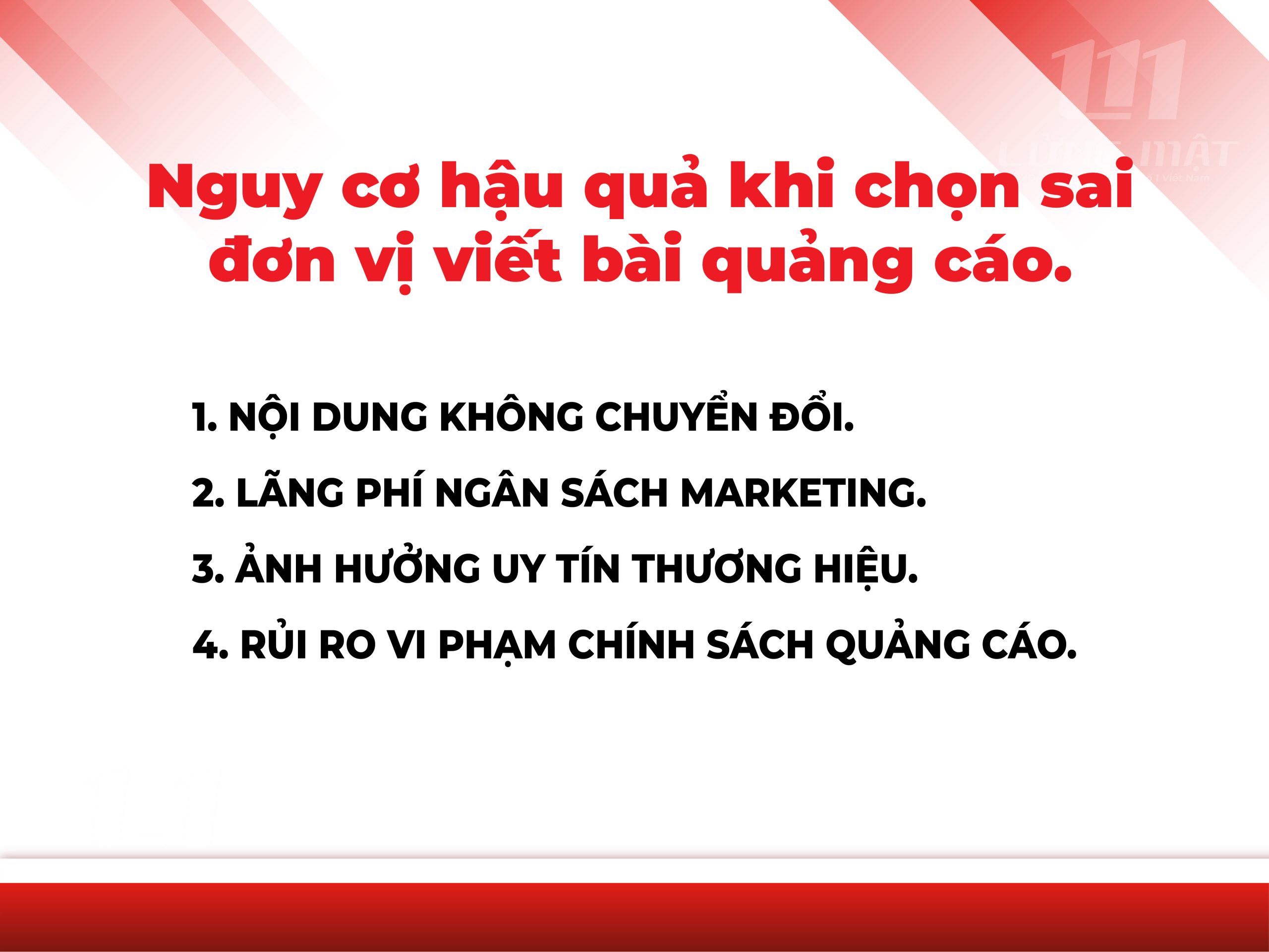 Nguy cơ hậu quả khi chọn sai đơn vị viết bài quảng cáo Nguy cơ hậu quả khi chọn sai đơn vị viết bài quảng cáo