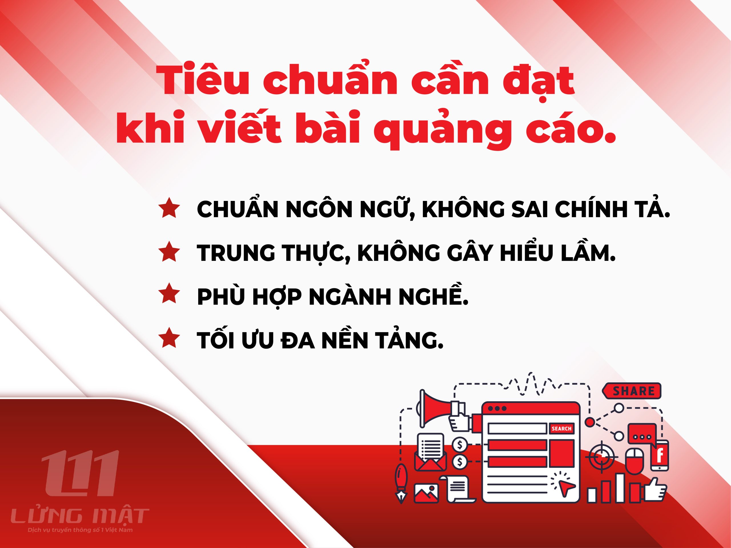 Tiêu chuẩn cần đạt khi viết bài quảng cáo Tiêu chuẩn cần đạt khi viết bài quảng cáo