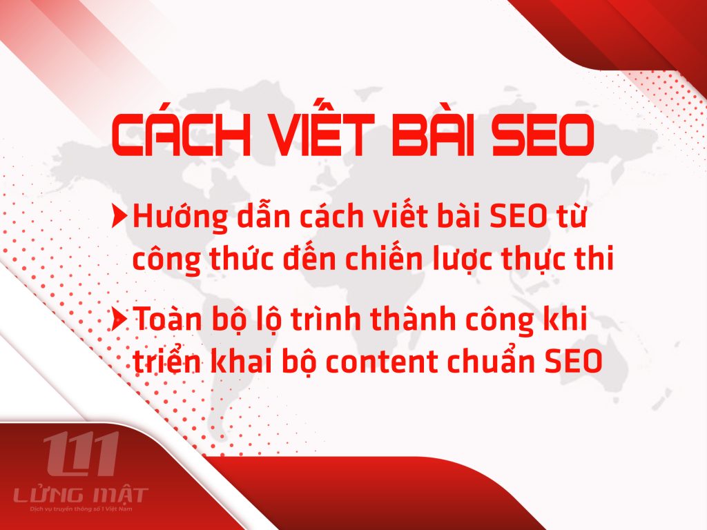 Hướng dẫn cách viết bài SEO công thức đến chiến lược triển khai toàn diện
