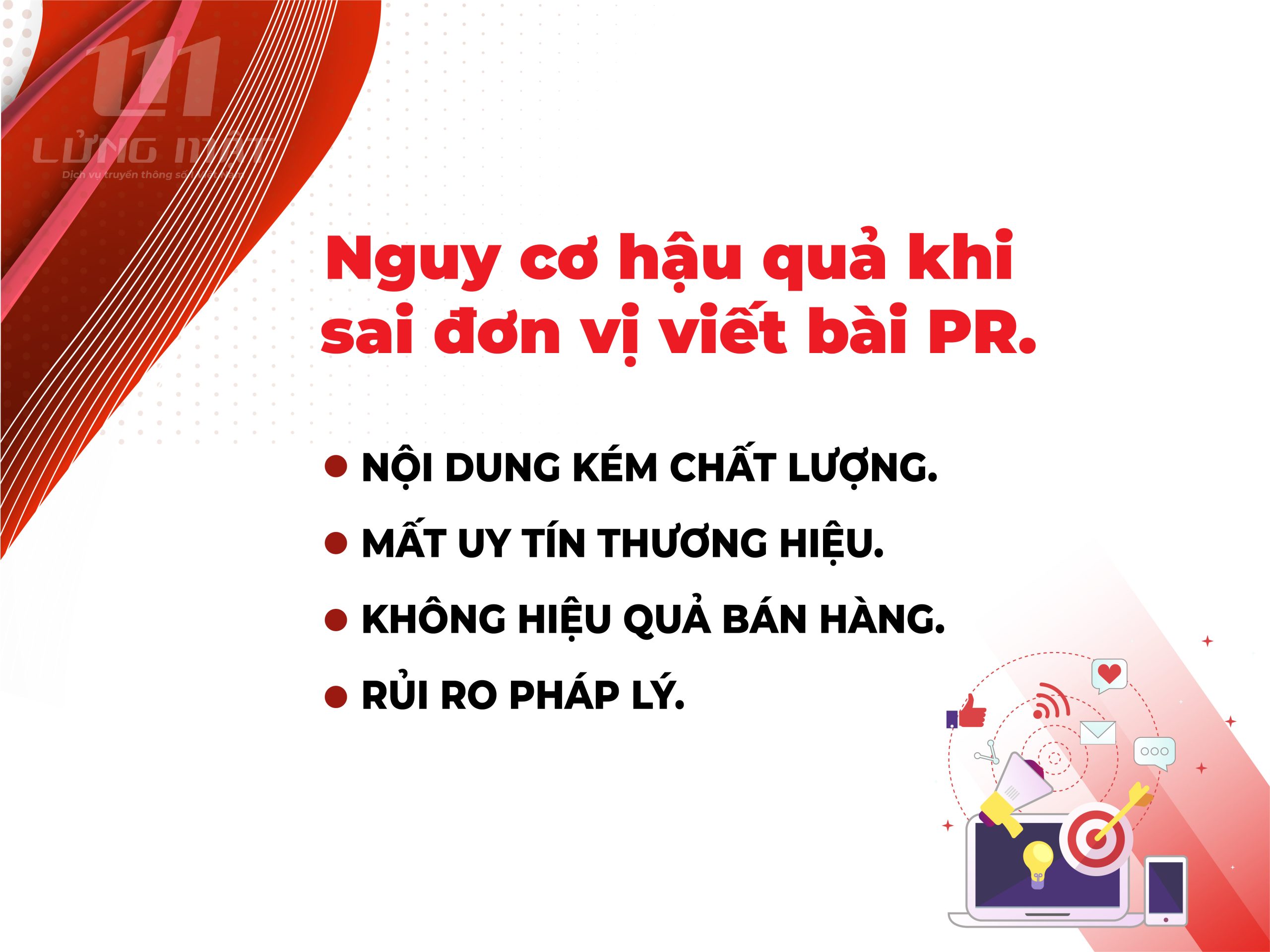 Nguy cơ hậu quả khi chọn sai đơn vị viết bài PR Nguy cơ hậu quả khi chọn sai đơn vị viết bài PR