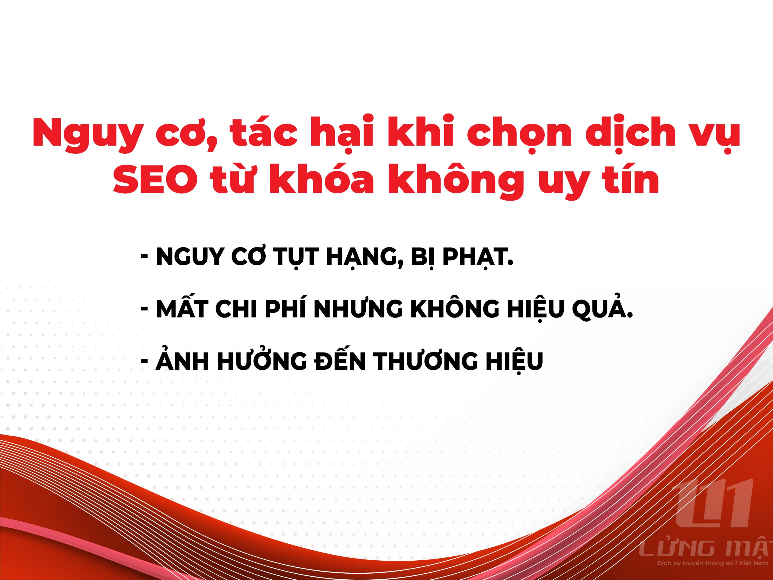 Nguy cơ tác hại khi chọn dịch vụ SEO từ khóa không uy tín Nguy cơ tác hại khi chọn dịch vụ SEO từ khóa không uy tín