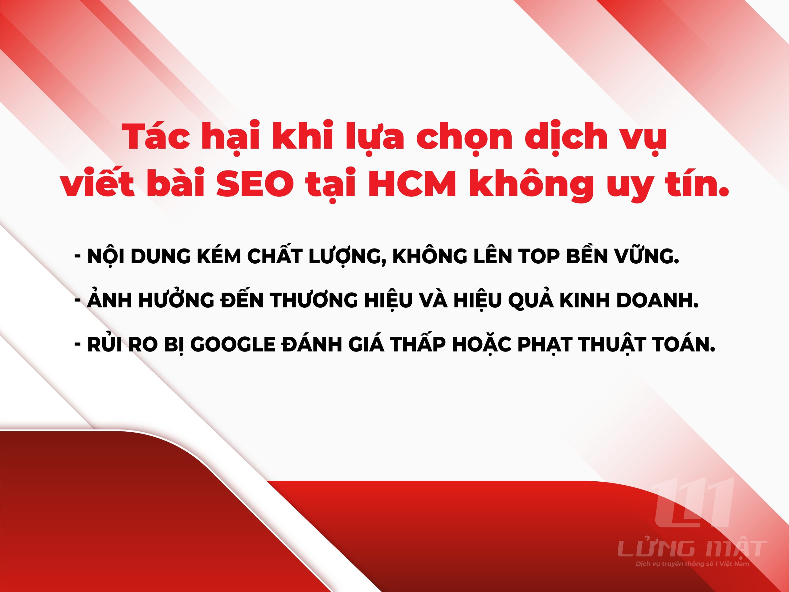 Tác hại khi lựa chọn dịch vụ viết bài SEO tại HCM không uy tín Tác hại khi lựa chọn dịch vụ viết bài SEO tại HCM không uy tín