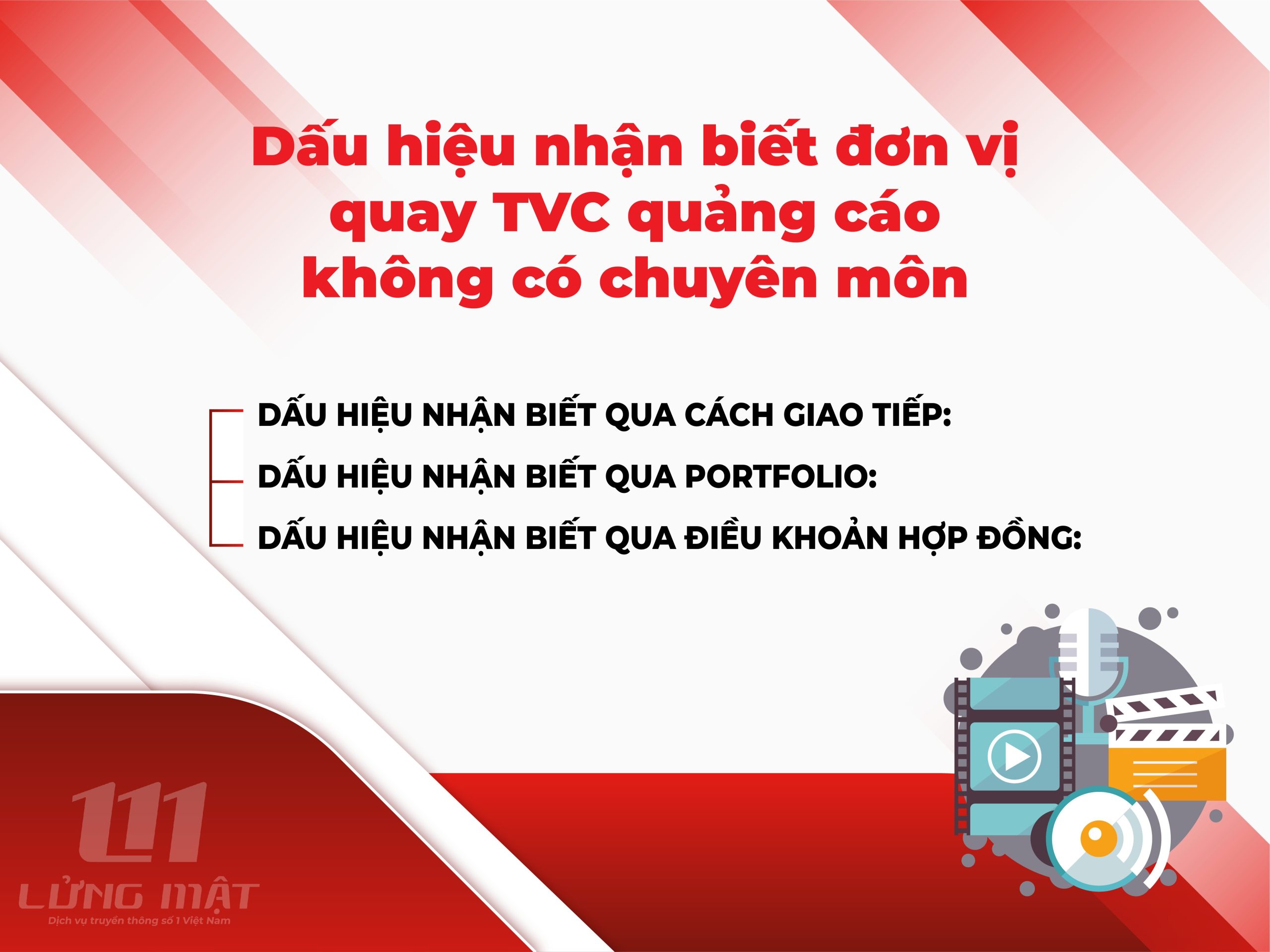 Dấu hiệu nhận biết đơn vị quay TVC quảng cáo không có chuyên môn Dấu hiệu nhận biết đơn vị quay TVC quảng cáo không có chuyên môn