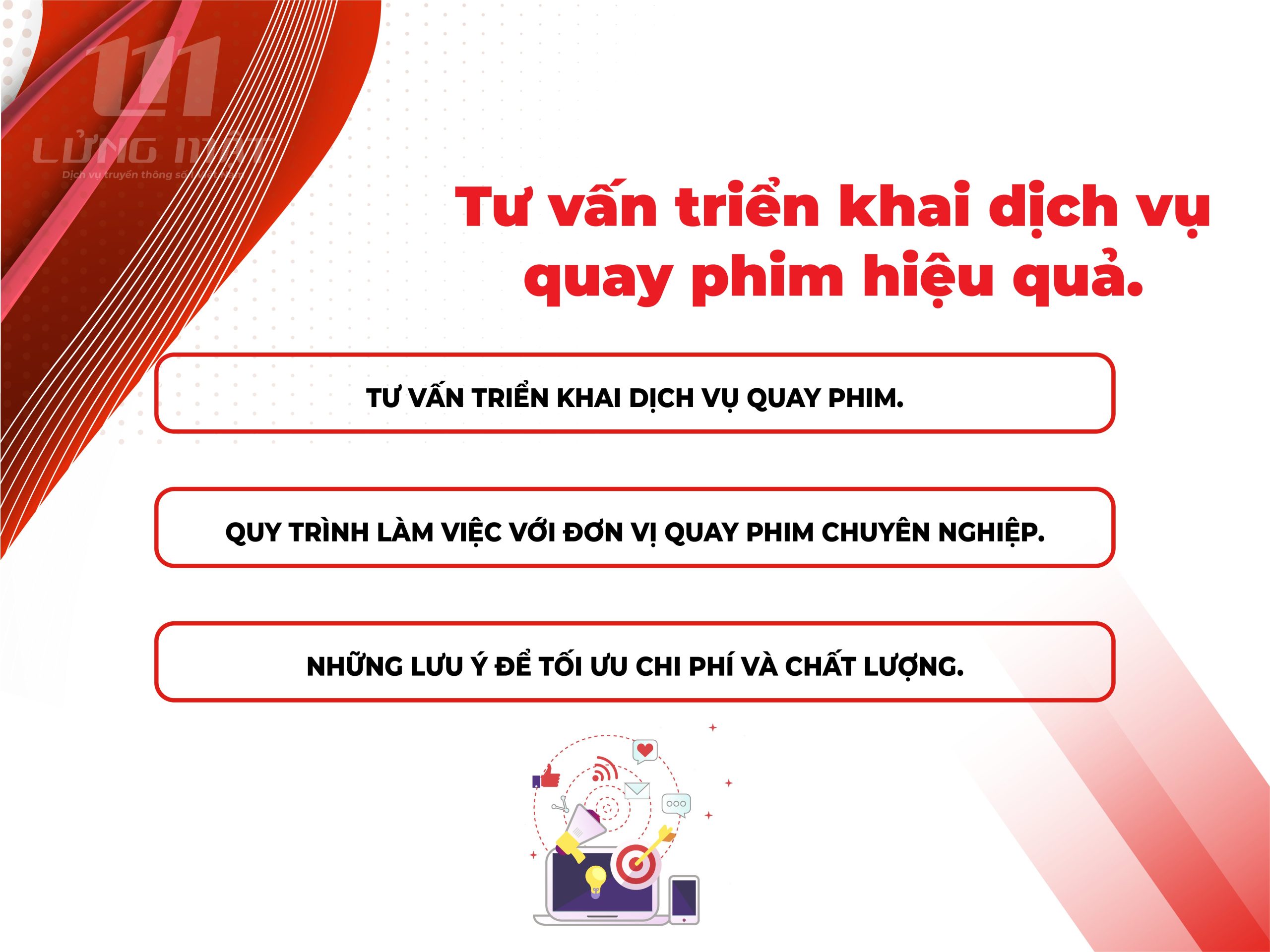 Tư vấn triển khai dịch vụ quay phim hiệu quả Tư vấn triển khai dịch vụ quay phim hiệu quả