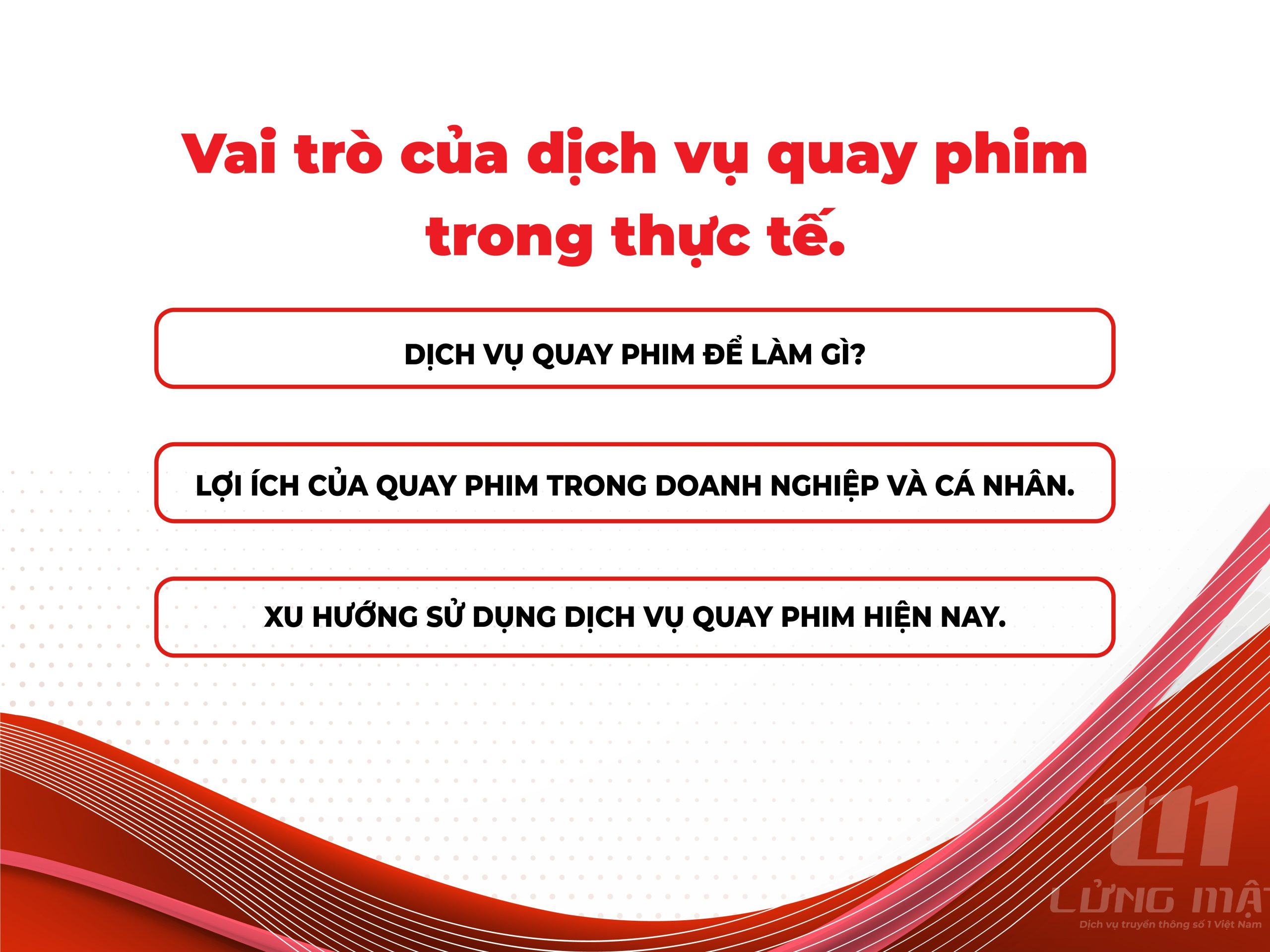 Vai trò của dịch vụ quay phim trong thực tế Vai trò của dịch vụ quay phim trong thực tế
