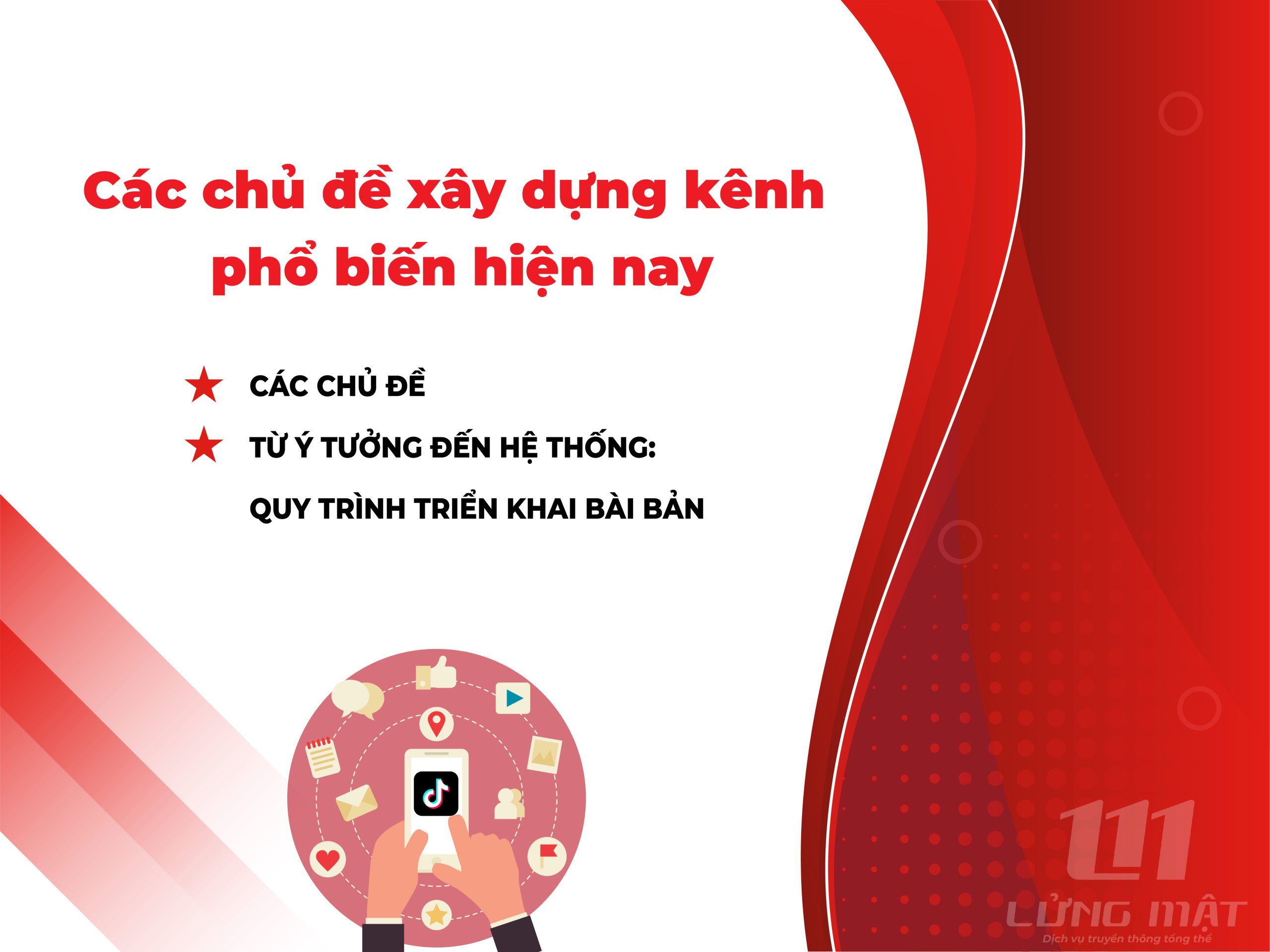 Các chủ đề xây dựng kênh TikTok phổ biến hiện nay