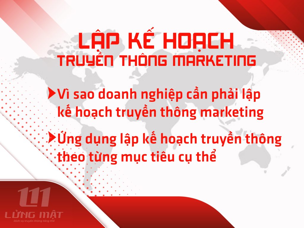 Dịch vụ lập kế hoạch truyền thông marketing Lửng Mật