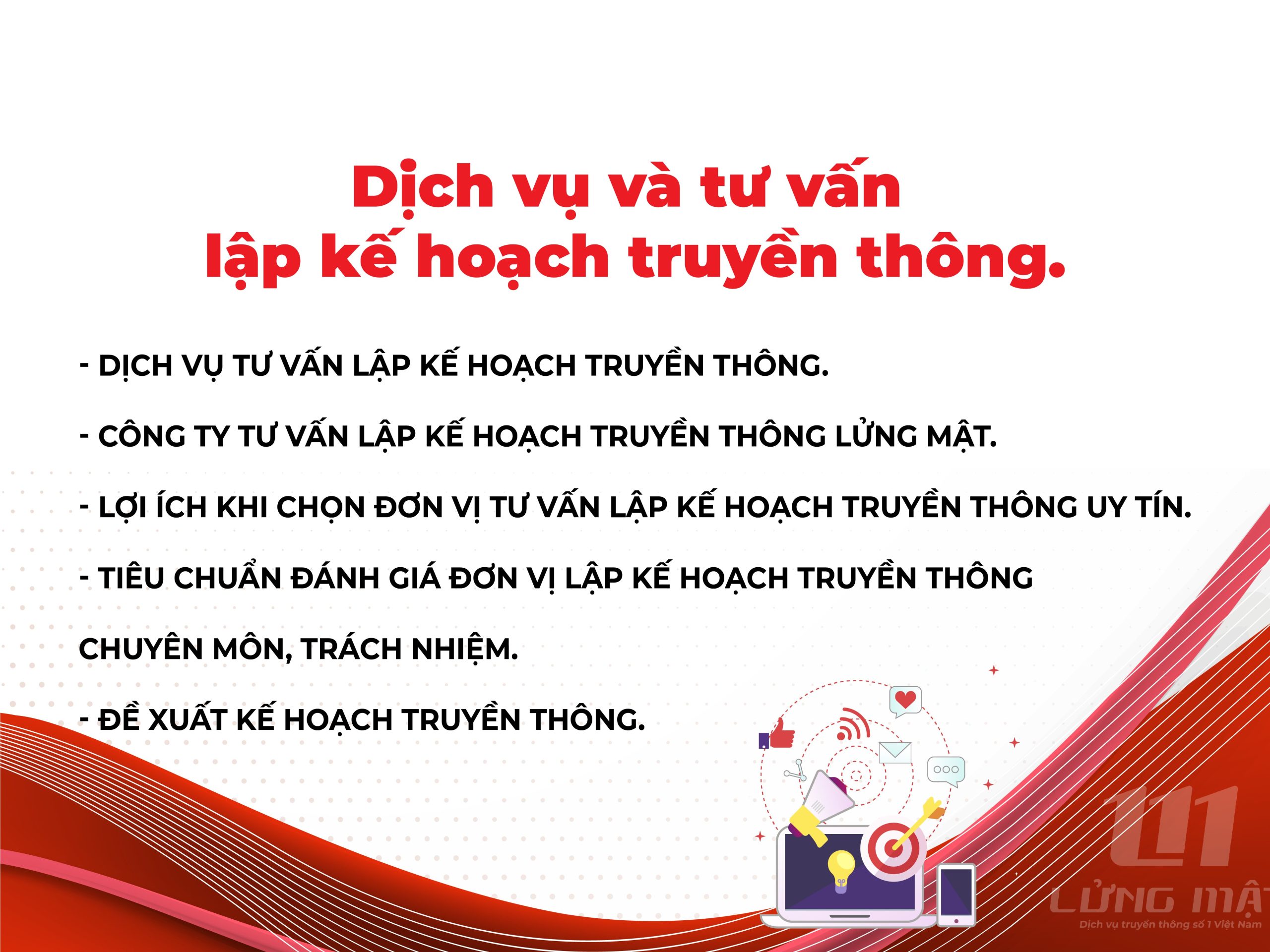 Dịch vụ và tư vấn lập kế hoạch truyền thông Dịch vụ và tư vấn lập kế hoạch truyền thông