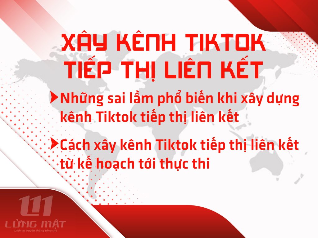Dịch vụ xây kênh Tiktok tiếp thị liên kết