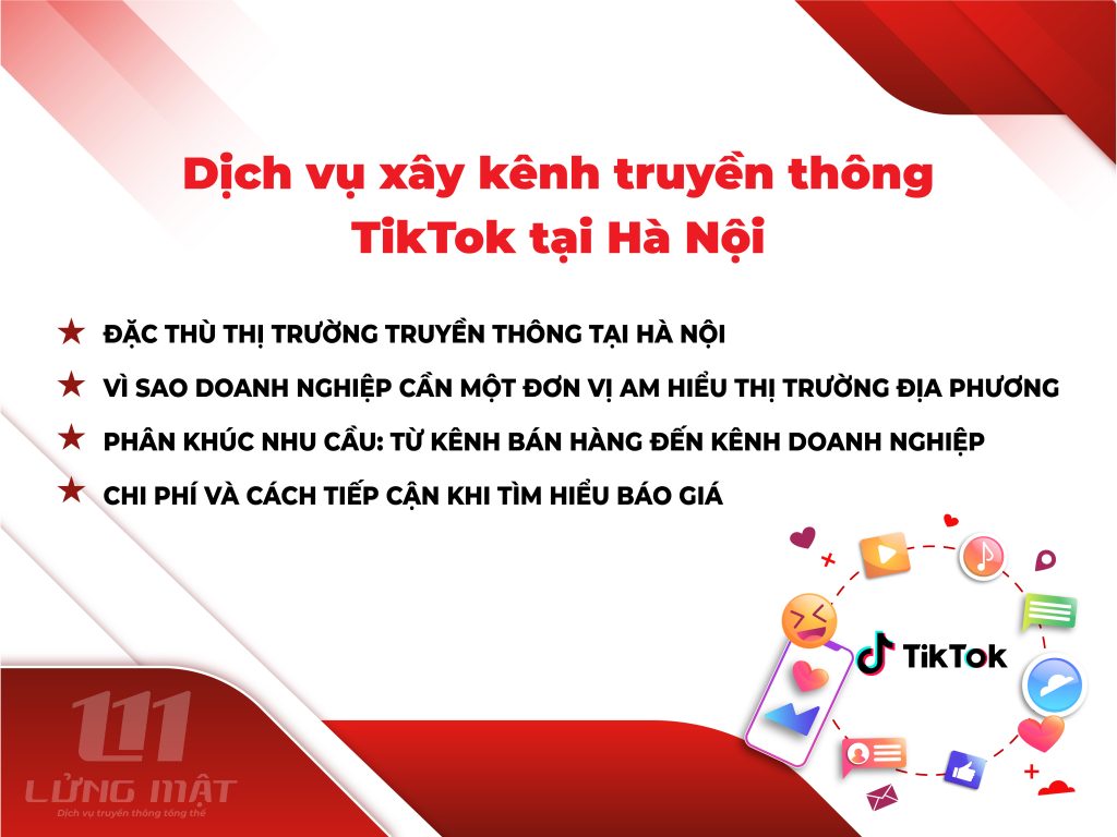 Dịch vụ xây kênh truyền thông TikTok tại Hà Nội Dịch vụ xây kênh truyền thông TikTok tại Hà Nội