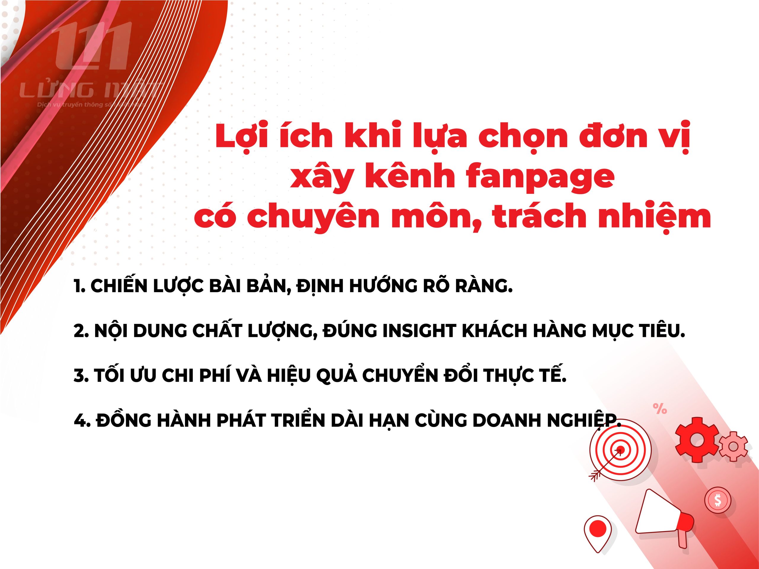 Lợi ích khi lựa chọn đơn vị xây kênh Fanpage có chuyên môn