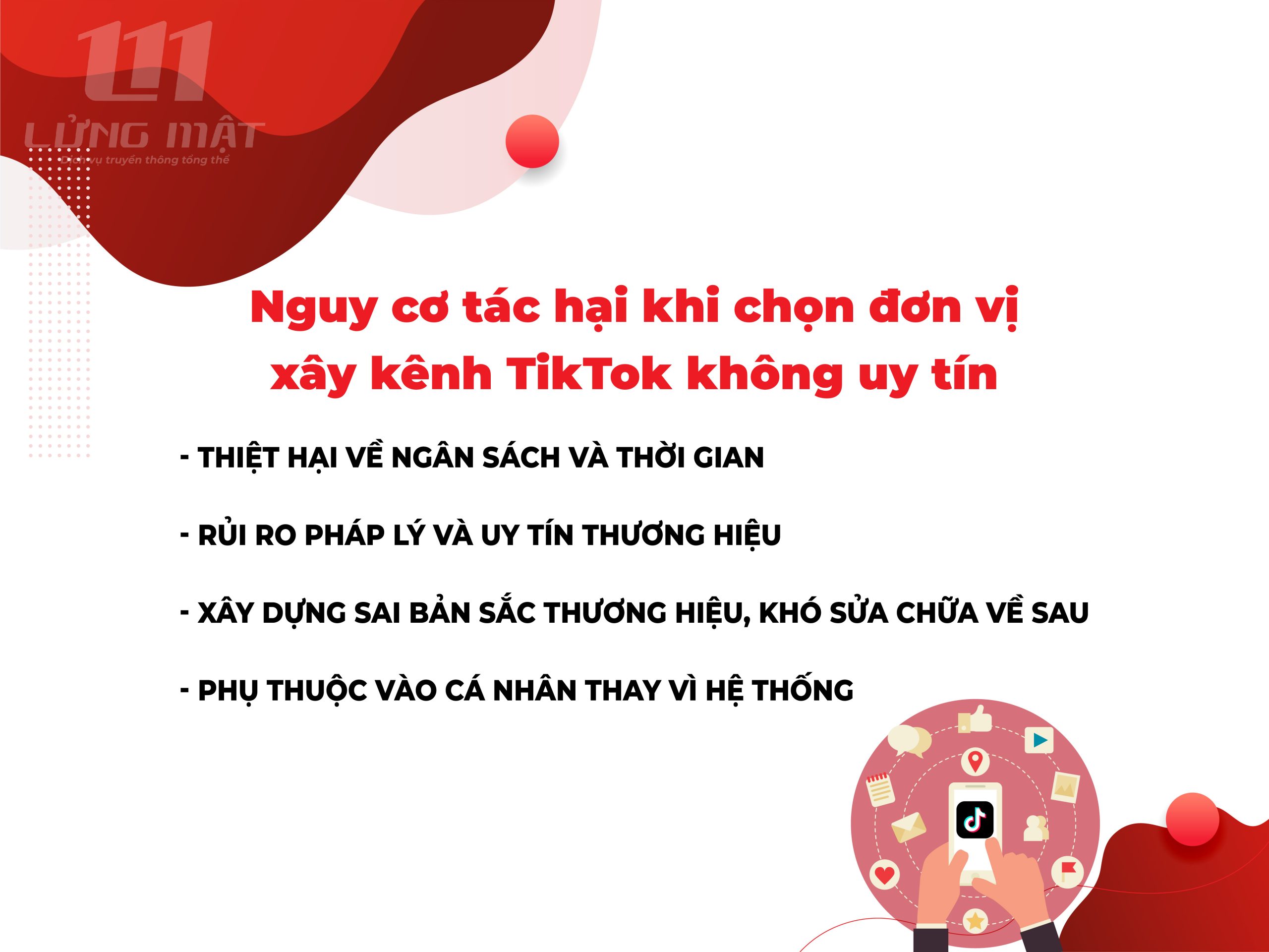Nguy cơ tác hại khi chọn đơn vị xây kênh TikTok không uy tín Nguy cơ tác hại khi chọn đơn vị xây kênh TikTok không uy tín