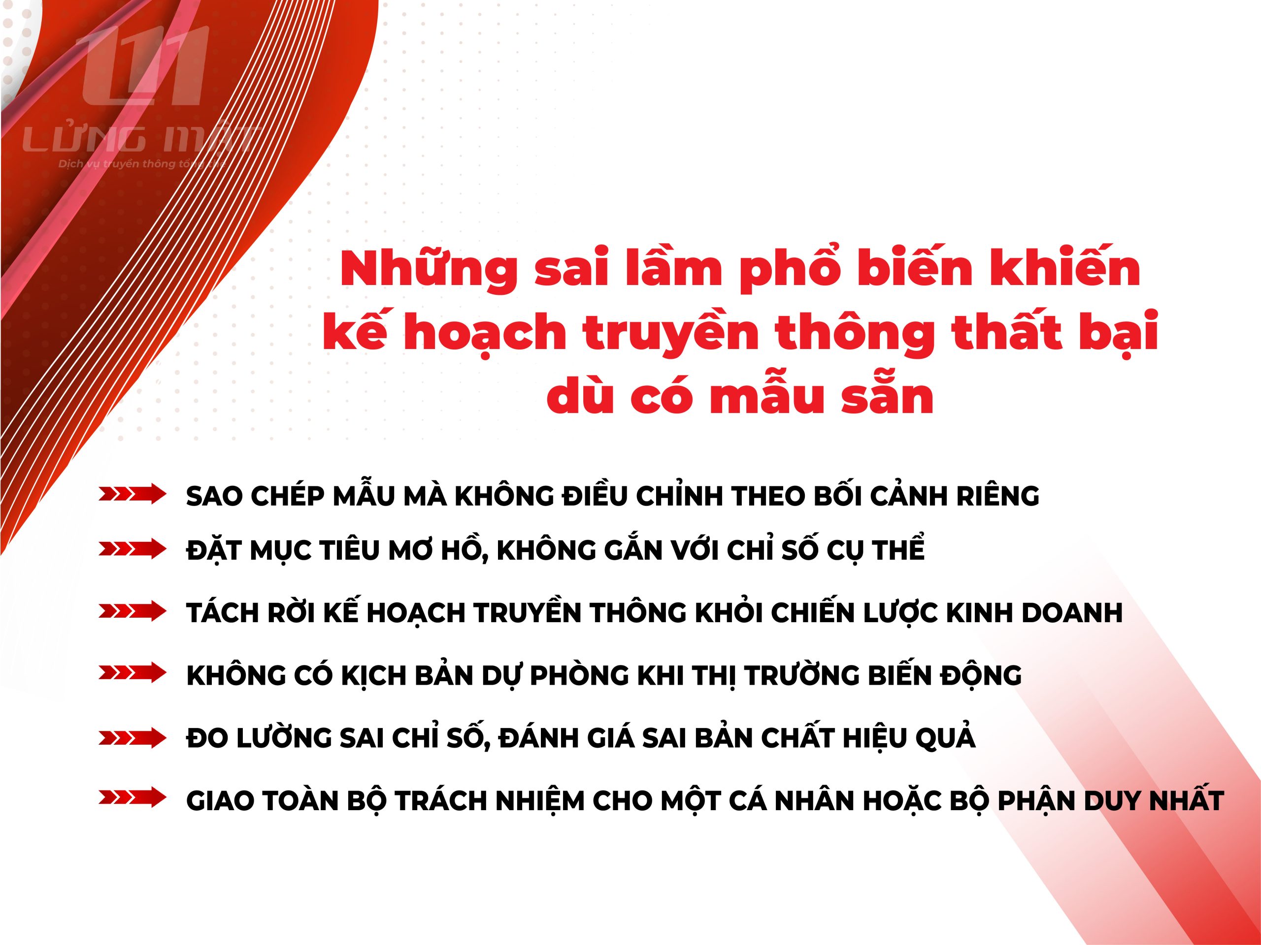 Những sai lầm phổ biến khiến kế hoạch truyền thông thất bại dù có mẫu sẵn Những sai lầm phổ biến khiến kế hoạch truyền thông thất bại dù có mẫu sẵn