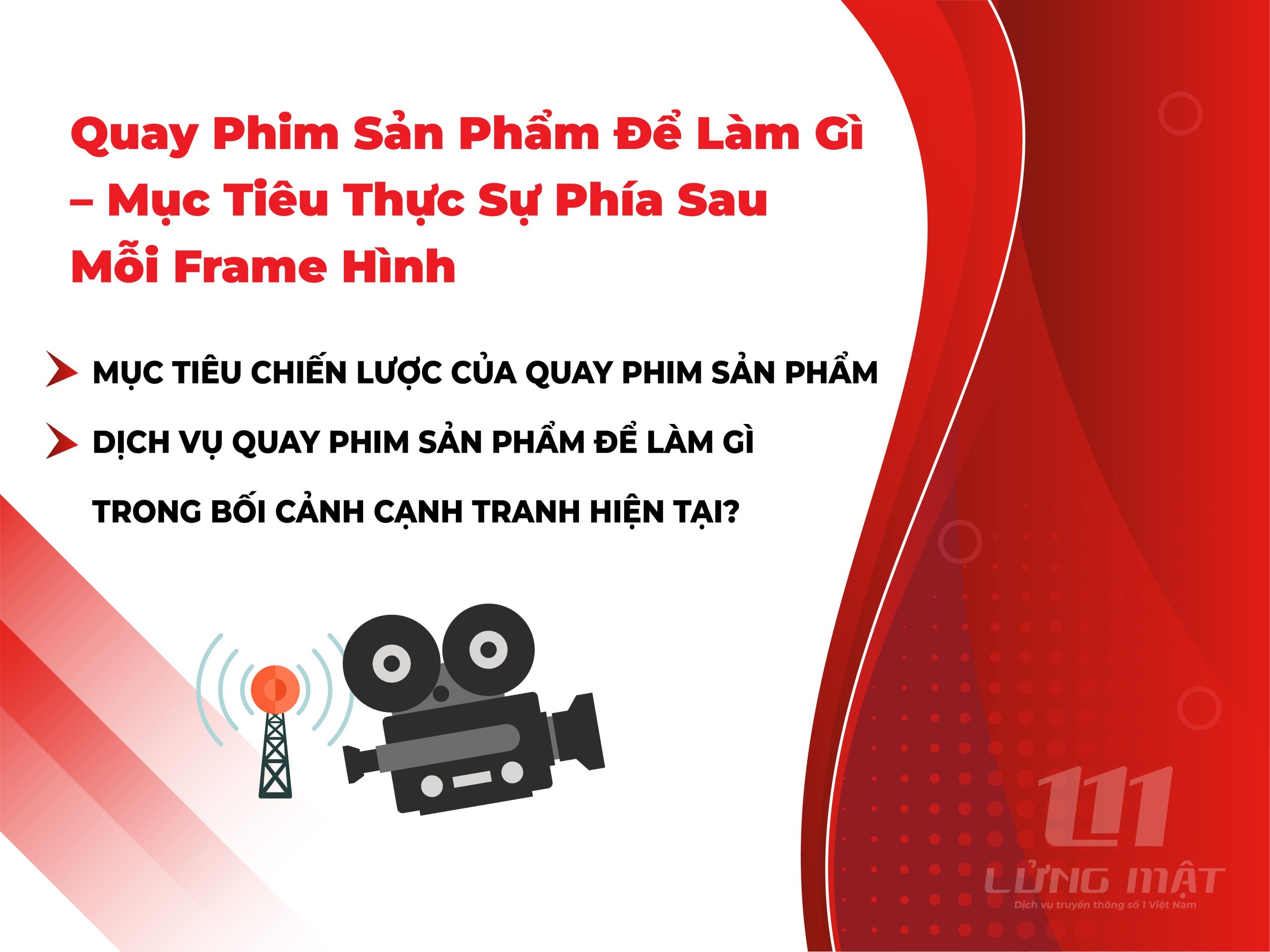 Quay phim sản phẩm để làm gì Quay phim sản phẩm để làm gì
