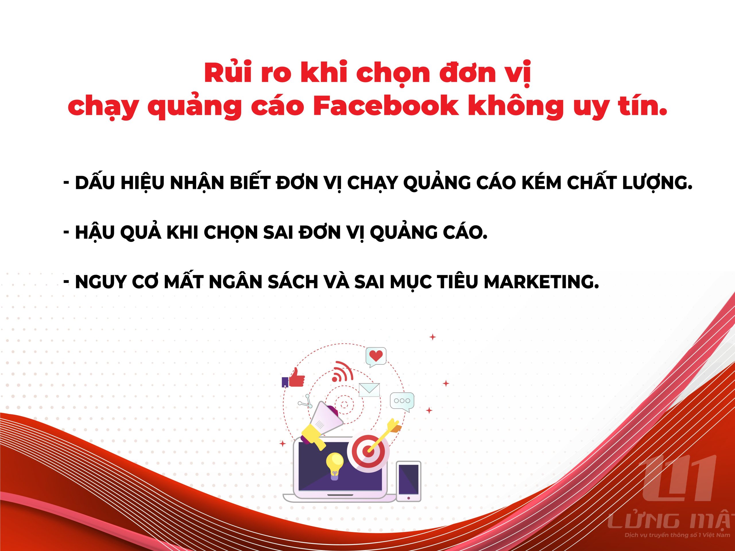 Rủi ro khi chọn đơn vị chạy quảng cáo Facebook không uy tín