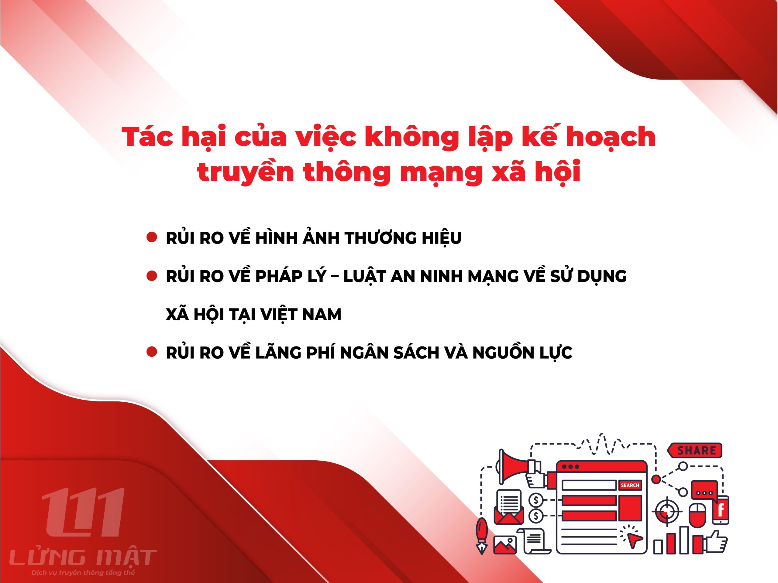 Tác hại của việc không lập kế hoạch truyền thông mạng xã hội