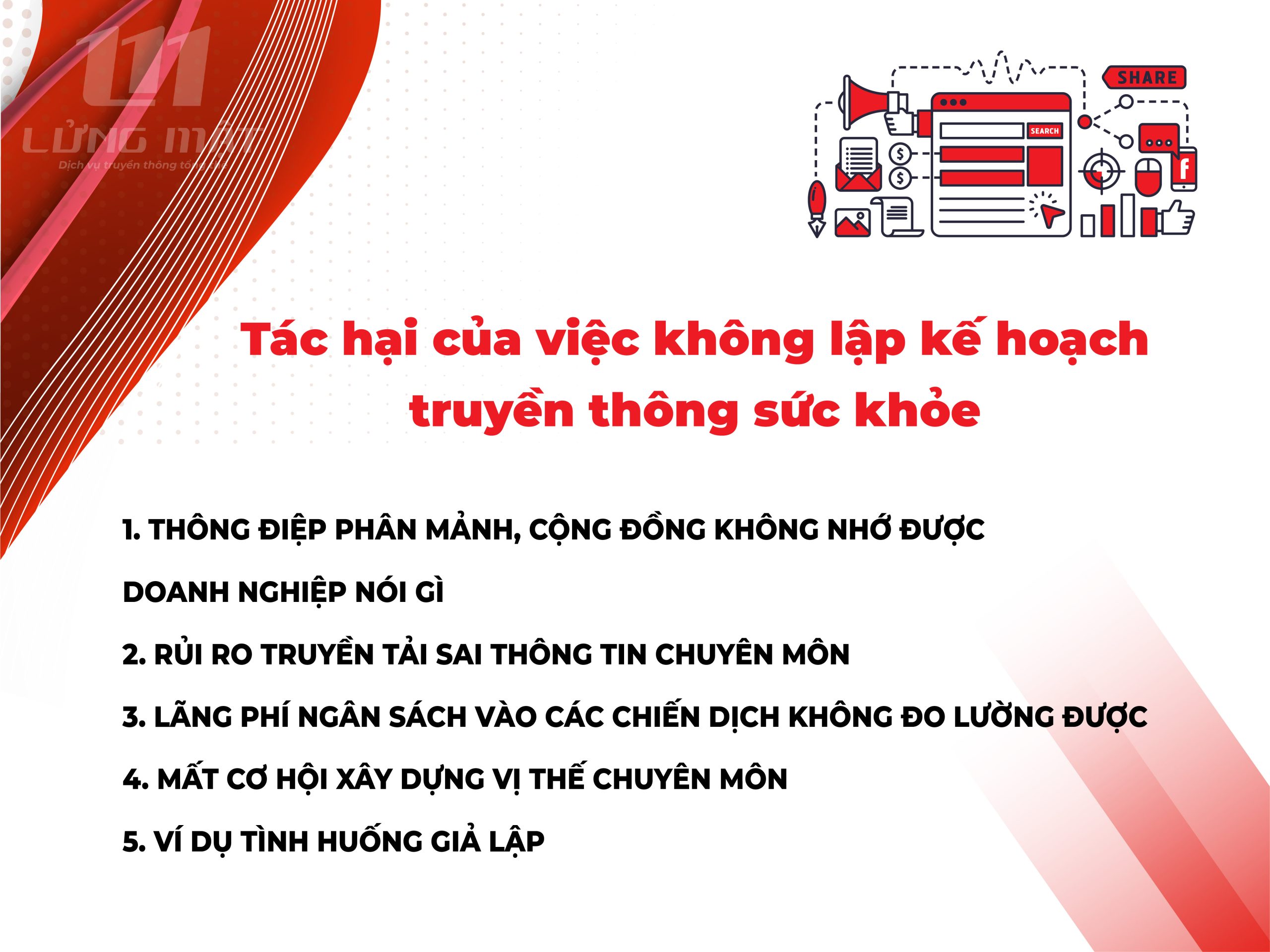Tác hại của việc không lập kế hoạch truyền thông sức khỏe Tác hại của việc không lập kế hoạch truyền thông sức khỏe