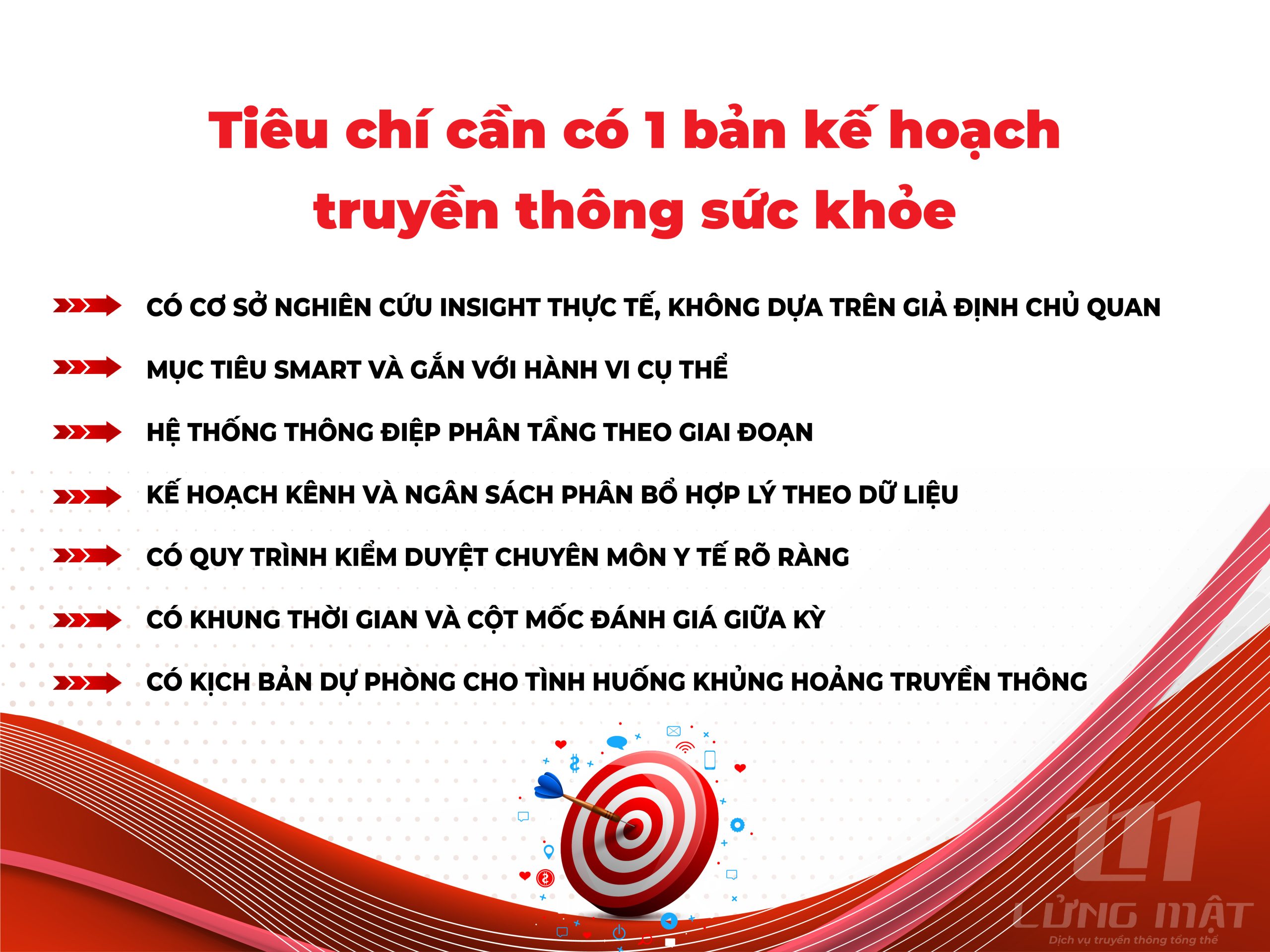 Tiêu chí cần có 1 bản kế hoạch truyền thông sức khỏe Tiêu chí cần có 1 bản kế hoạch truyền thông sức khỏe