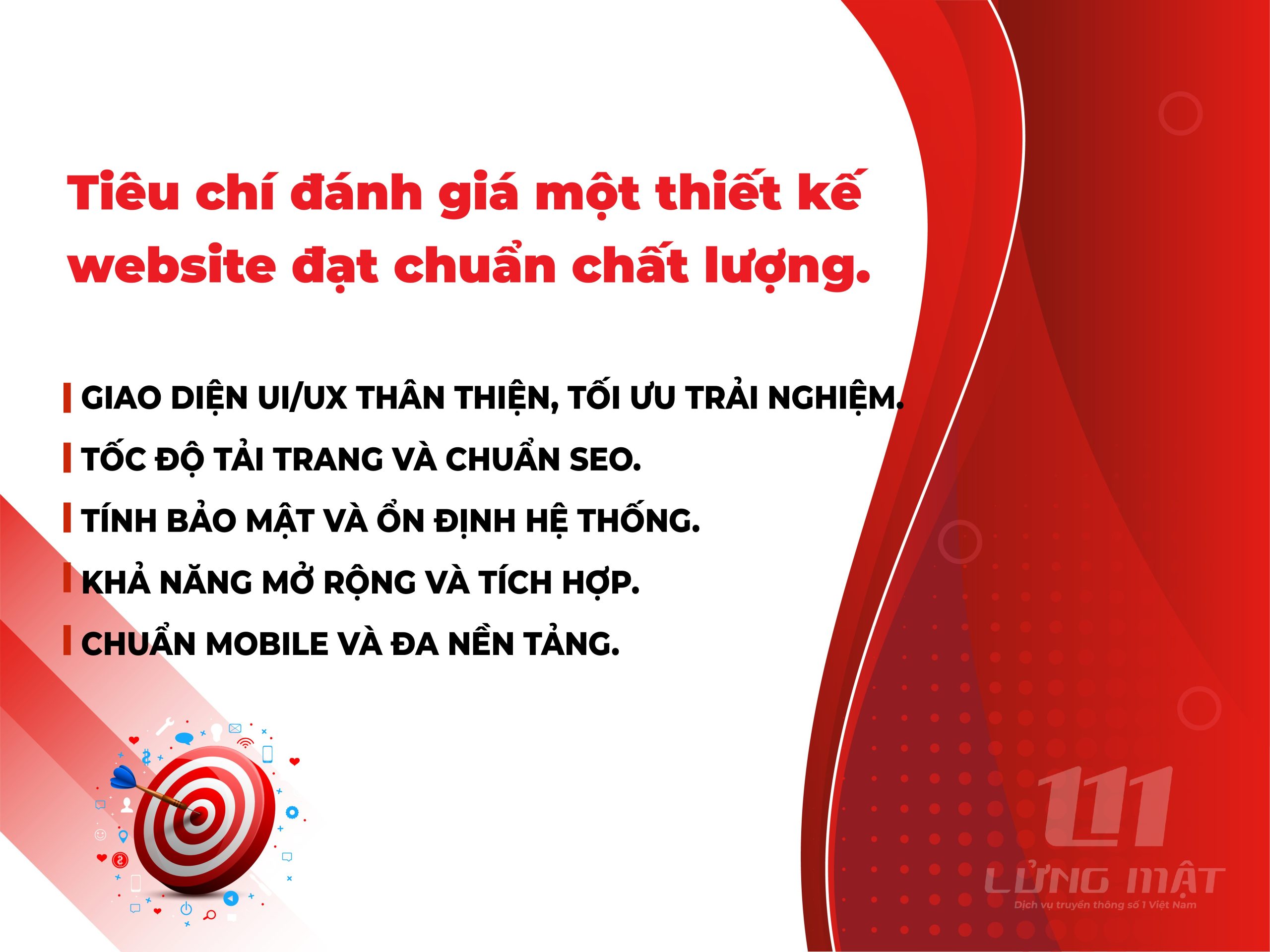 Tiêu chí đánh giá một thiết kế website đạt chuẩn chất lượng