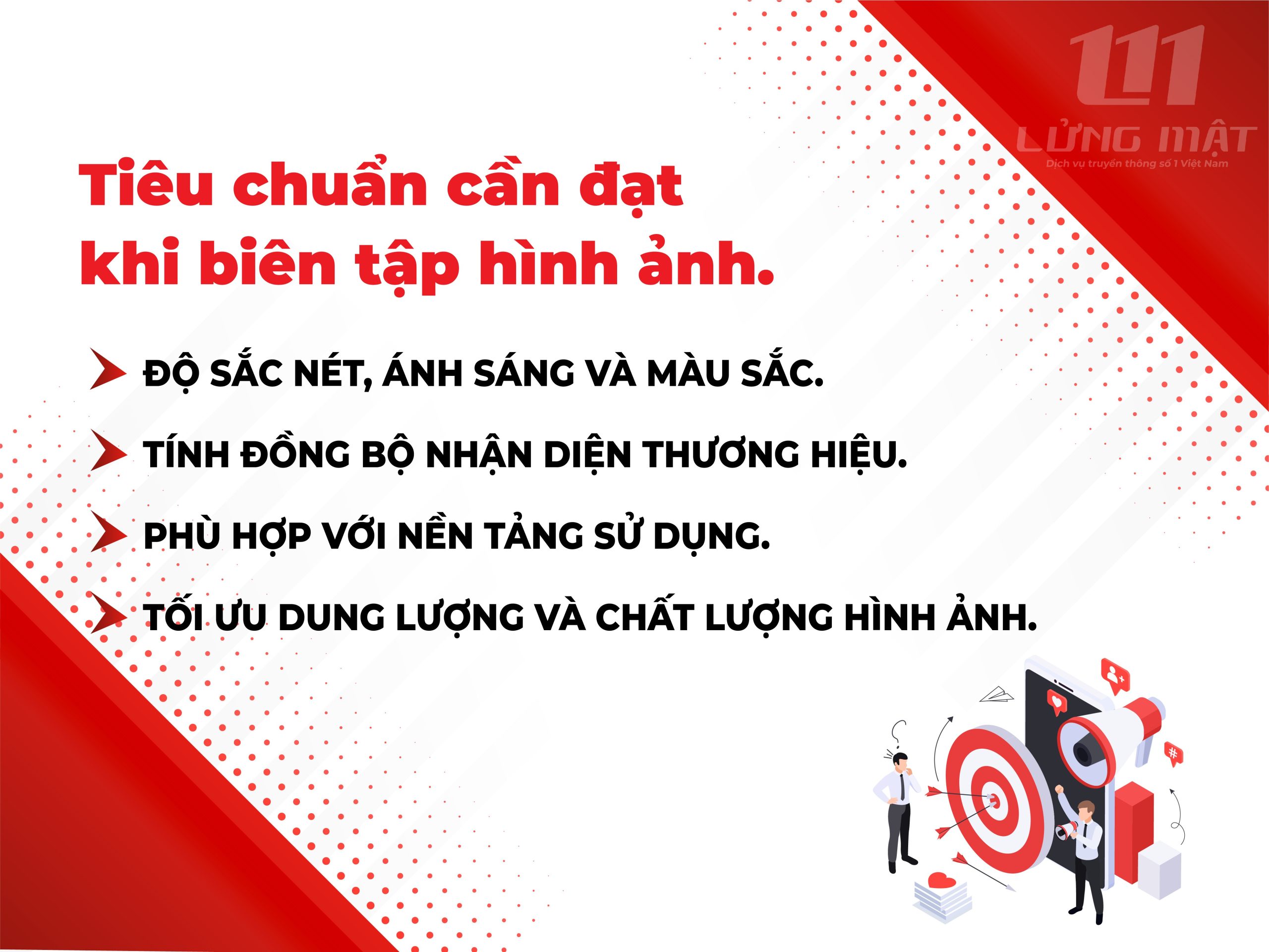 Tiêu chuẩn cần đạt khi biên tập hình ảnh Tiêu chuẩn cần đạt khi biên tập hình ảnh