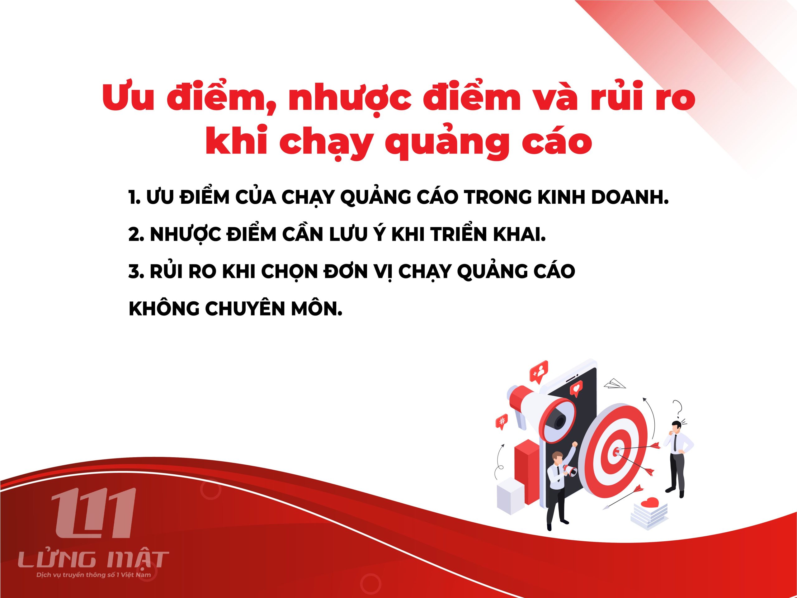 Ưu điểm, nhược điểm và rủi ro khi chạy quảng cáo