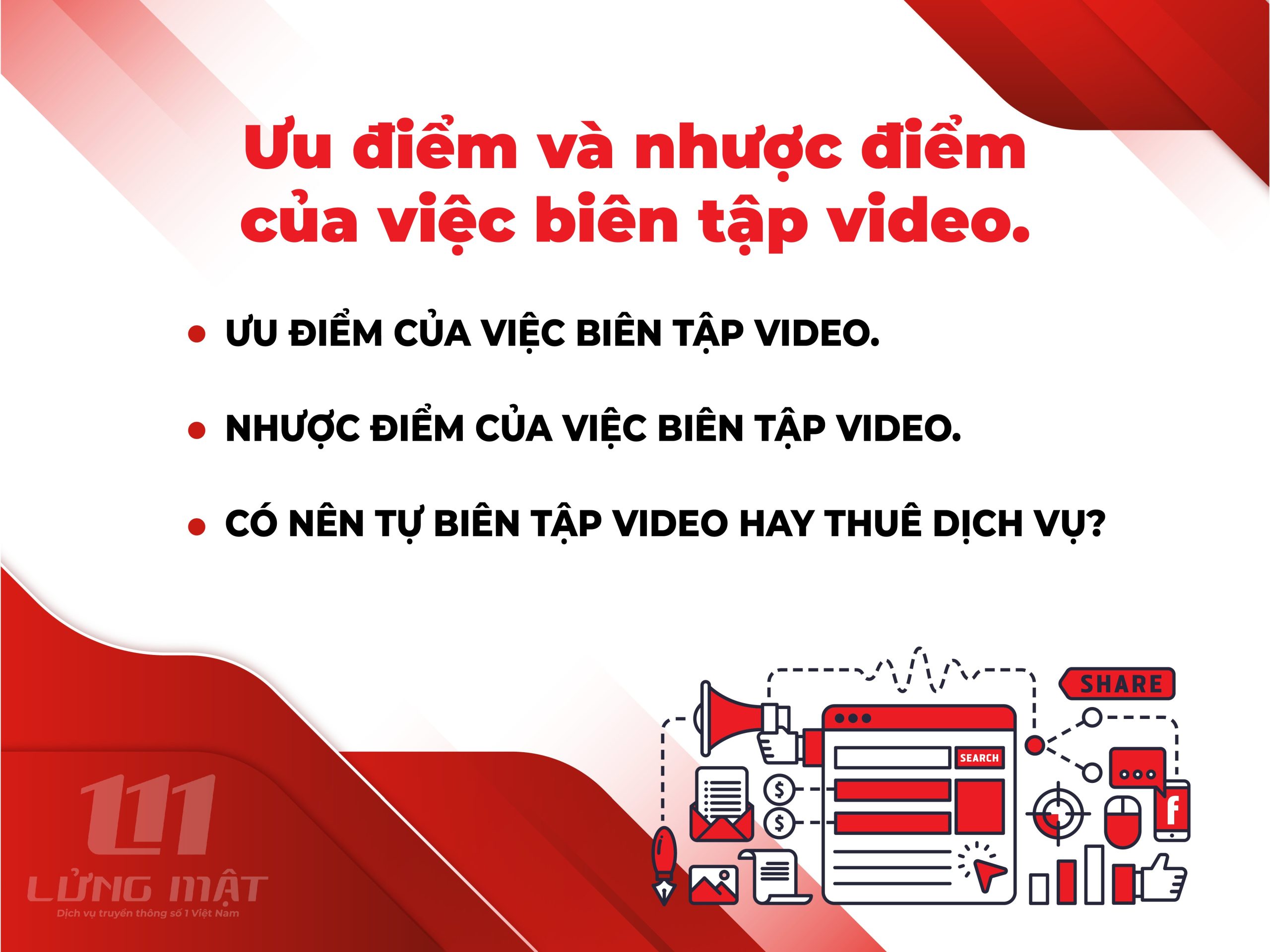 Ưu điểm và nhược điểm của việc biên tập video