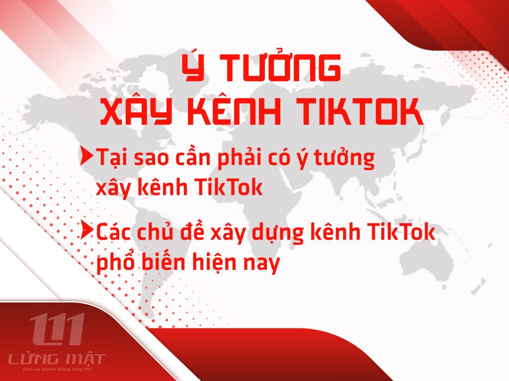 Ý tưởng xây kênh Tiktok bài bản hiệu quả