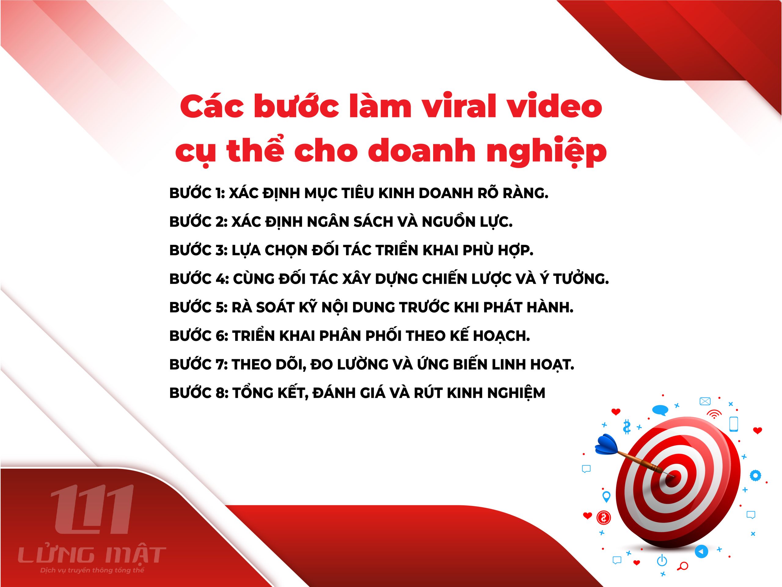 Các bước làm viral video cụ thể cho doanh nghiệp Các bước làm viral video cụ thể cho doanh nghiệp