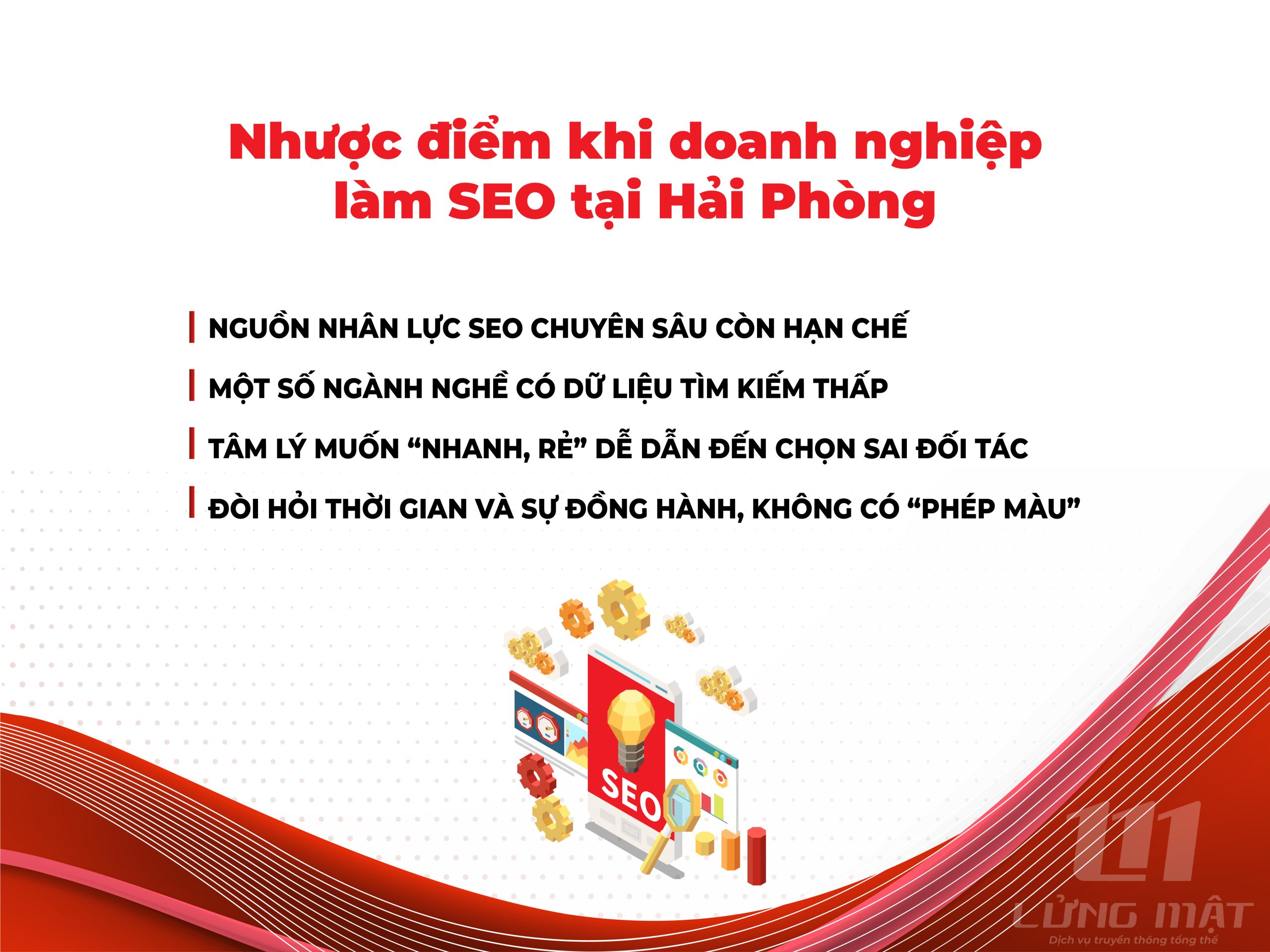 Nhược điểm khi doanh nghiệp làm SEO tại Hải Phòng Nhược điểm khi doanh nghiệp làm SEO tại Hải Phòng