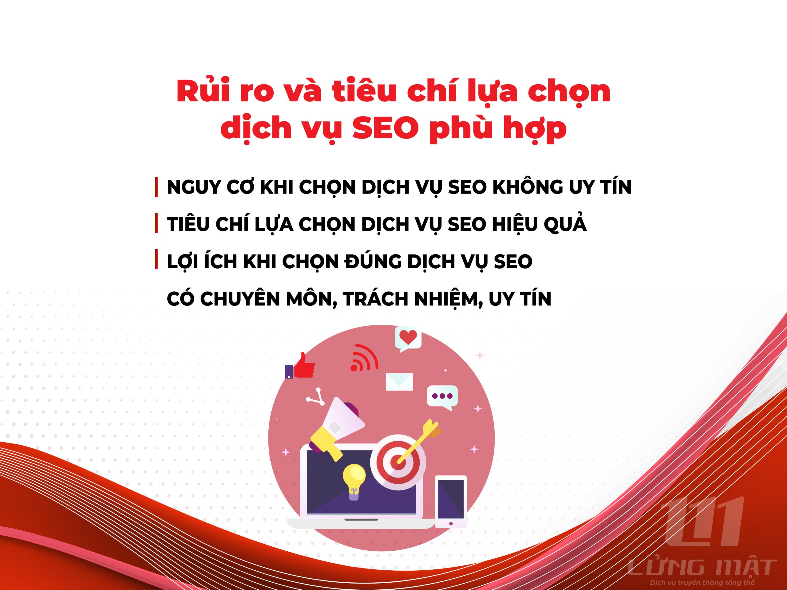 Rủi ro và tiêu chí lựa chọn dịch vụ SEO phù hợp Rủi ro và tiêu chí lựa chọn dịch vụ SEO phù hợp