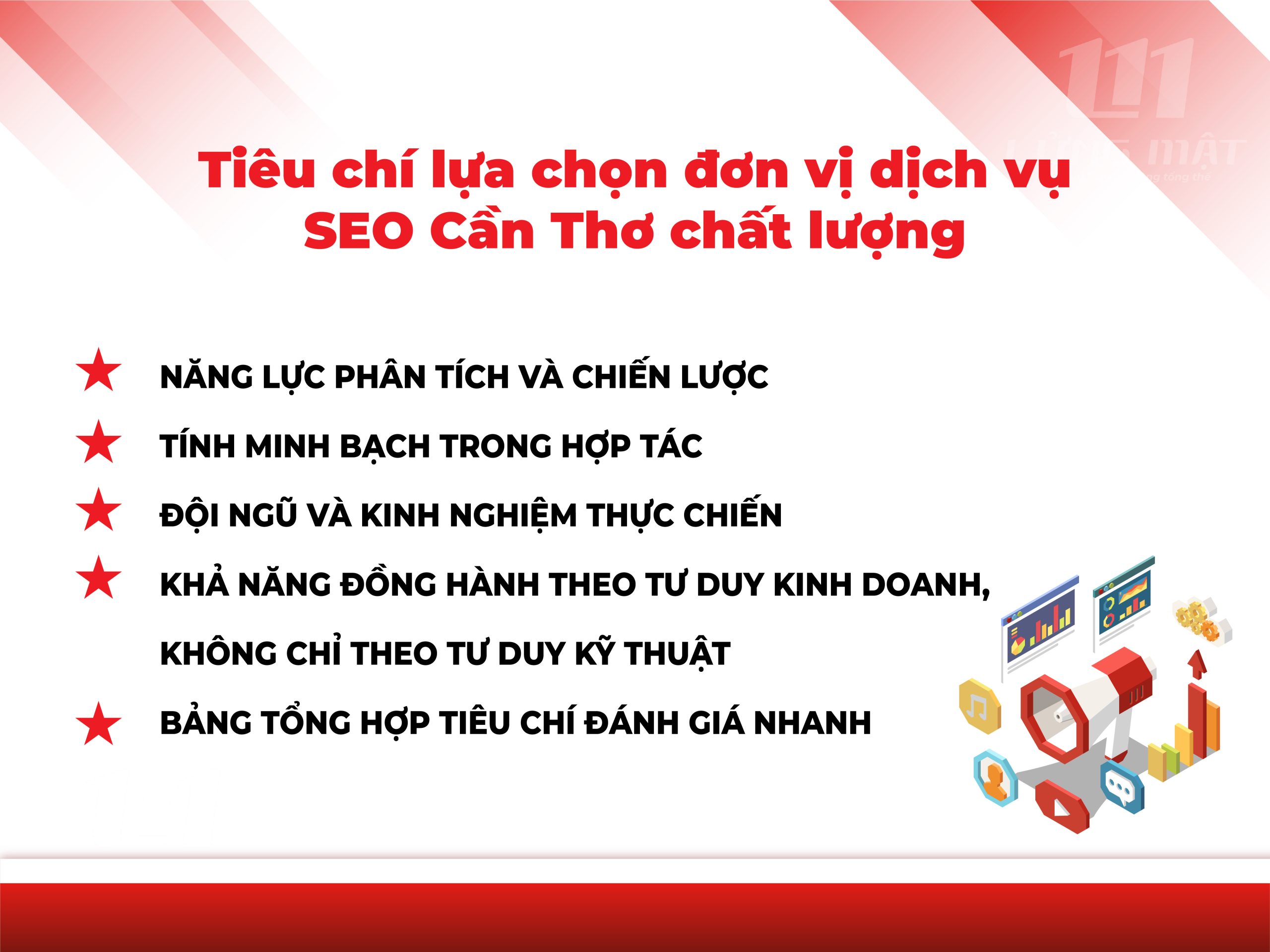 Tiêu chí lựa chọn đơn vị dịch vụ SEO Cần Thơ chất lượng Tiêu chí lựa chọn đơn vị dịch vụ SEO Cần Thơ chất lượng